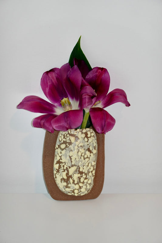 stoneware wall vase