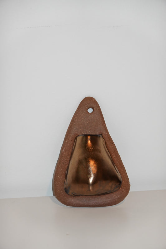 stoneware wall vase